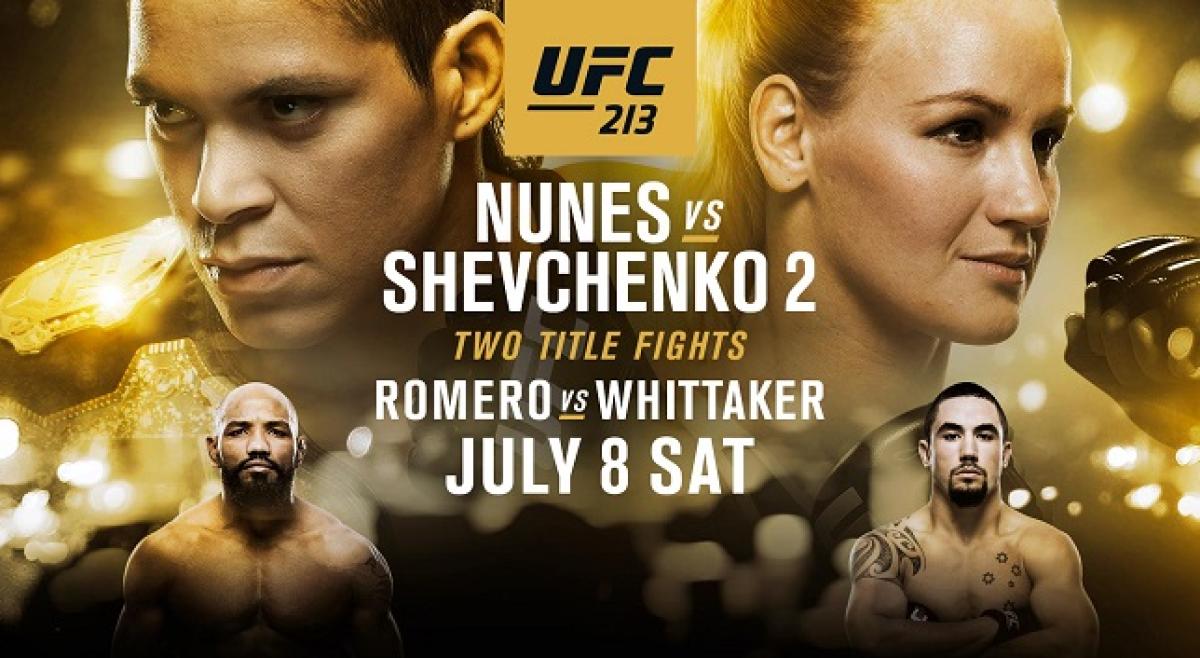 РЕЗУЛЬТАТЫ ТУРНИРА UFC 213: АМАНДА НУНЬЕС VS. ВАЛЕНТИНА ШЕВЧЕНКО